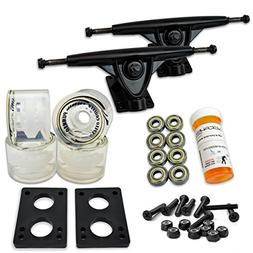 Trucks Combo Set W/ 71mm Wheels + 9.675" Polished / Black Tr