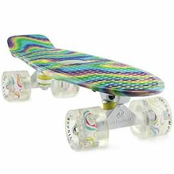 S Complete 22 Inch Mini Cruiser Retro Skateboard For Kids Bo