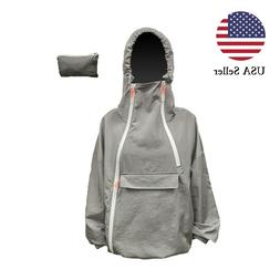 Men's 100% Waterproof Light Outdoor Windbreaker Hooded Jacke