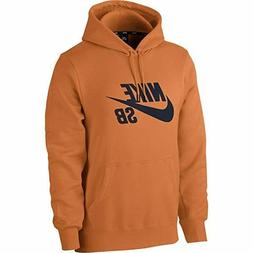Men's Nike SB Icon Cinder Orange Hoodie AQ9565-855 NWT Skate