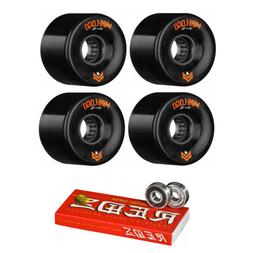 Cruiser Wheels Awol Black 59mm 78a Bones Super Reds Bearings