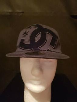 Men's Hat By New Era Black W Black Graphics Size 7 Fitted Ca
