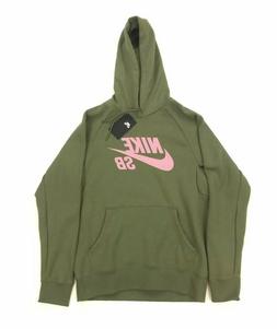 Logo Pullover Hoodie Sweatshirt Green Pink Mens Sz M L Xl