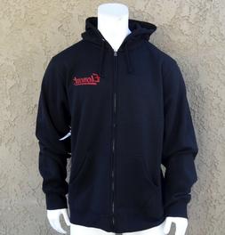 Crew Signature Mens Black Zip Up Hoodie Rmhd-271
