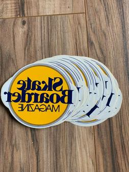 Er Magazine Circle Stickers Decals 4" Vtg Collection Alva