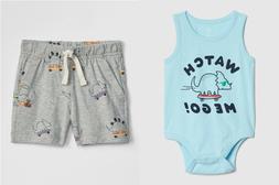 Tank Bodysuit Shorts Outfit 3-6 Months Baby Boy