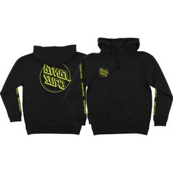 Santa Cruz Opus Dot Sleeves Hooded Sweatshirt - Black/Yellow