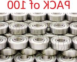 Pack/Lot 100 inline/Skate/Skateboard Ball Bearings 608Z Roll