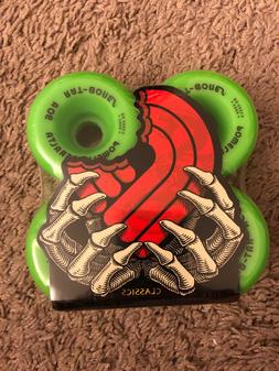 Powell Peralta Rat Bones Wheels 60mm 90a Green New OG Reissu