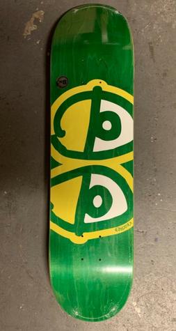 S Team Eyes Sz 8.06" Deck Green Skateboard