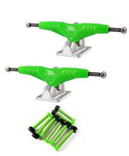 Gullwing Pro III 9" Green Skate Trucks Pair + Cal 7 Green 1.