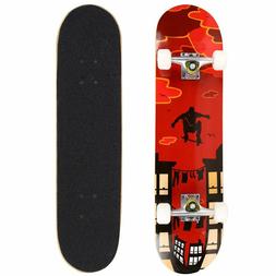 - 31" X 8" Complete Skateboard, 9 Layer Maple Wood Skateboar