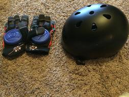 Helmet & Sector 9 Skateboard Gloves