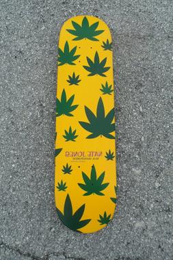 S Nate Jones James Kelch Weed Leafs Skateboard Deck 420 Htf