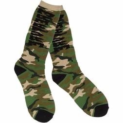 Socks 1 Pair Camo Green