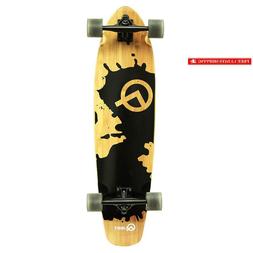 Quest Rorshack Bamboo Longboard Skateboard 