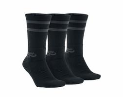 Ing Dri-fit Crew Socks Sx5760 010 Black Gray