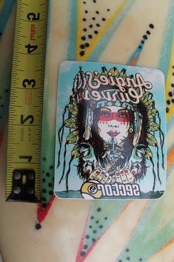 S Longboard Angie's Curves Native Skateboarding Sticker