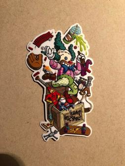 Santa Cruz Simpsons Toybox Sticker,Skateboard Get A Free Sti