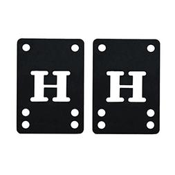 2 Black Riser Pads 1/8 In Skateboards