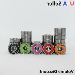 Abec 9 608-2rs Ball Bearings 8x22x7 Rubber Sealed 608rs 8 Pc