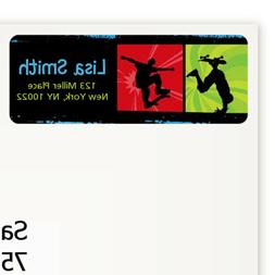 Birthday Party Personalized Return Address Stickers - 27 Lab