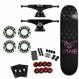Complete Heartagram Black 8.0" Tensor Trucks 52mm Wheels
