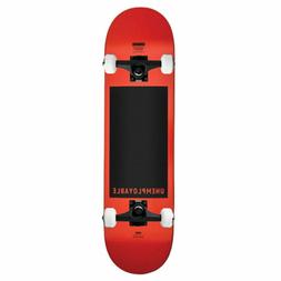 Complete Unemployable Red 8.25" Black Trucks Assembled