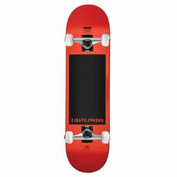 Complete Unemployable Red 8.25" Raw Trucks Assembled