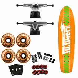Complete Zip Zinger Orange 7.5" Raw Trucks Orange Wheels
