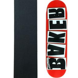 Deck Brand Logo Red/black 8.38' With Grip Brand New In Shrin