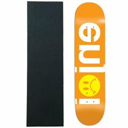 Deck Frowny Face No Brainer Orange 8.125" With Grip