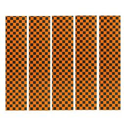 Deck Grip Tape Orange Checker Design 33" X 9" Total 5 Pack S