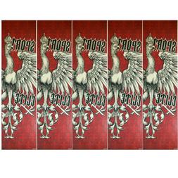 Deck Grip Tape Sport Elite Red Chicken 33" X 9" Total 5 Pack