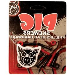 Hardware 7/8" Phillips Skewers Black/red Mounting Nuts / Bol