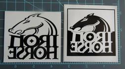 Iron Horse skateboard, Hardware, Wheels sticker set of 2, Sa