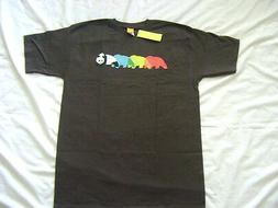 Huber Panda Logo T-shirt Brown Size Small New
