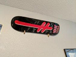 Longboard Deck Display Wall Mount Skate 2 Pc Set Easy Switch
