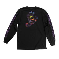 Longsleeve Shirt Hand Splatter Black Mens