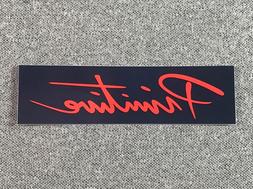 Nuevo Bar Logo Sticker 4in Red/navy Si