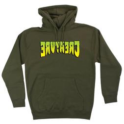 Pullover Hoody Sweatshirt Logo Army Green