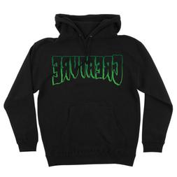 Pullover Hoody Sweatshirt Logo Outline Black