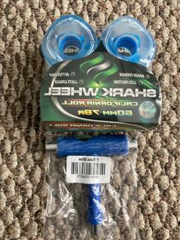 Sidewinder 60mm 78a Clear Blue Core Free T Tool New!