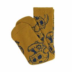 Socks Monster Skull Olive Crew