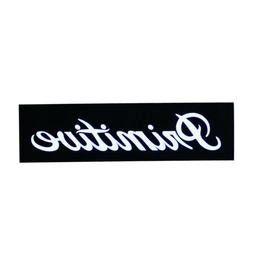 Sticker Bar Logo Black 1.25" X 4"