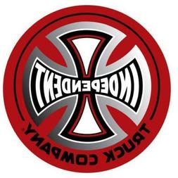 Sticker Foil Cross Red 3in Si