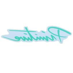 Sticker Script Logo Teal 5.5"x1.5"