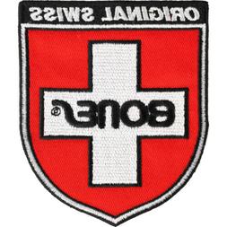 Swiss Shield Patch 3" X 3.5" Embroidered Iron On