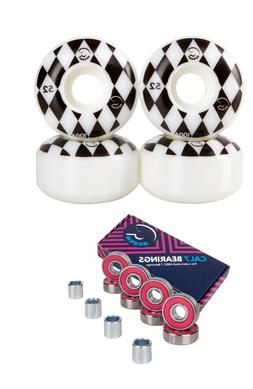 Wheels 52mm 100a Small Fast Trick Street + Bearings Set