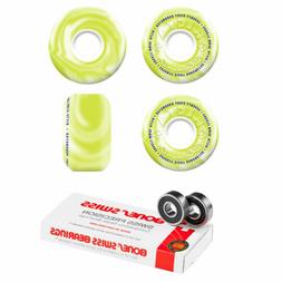 Wheels 52mm Clouds 78a Swirl Green Cruiser Bones Swiss Beari